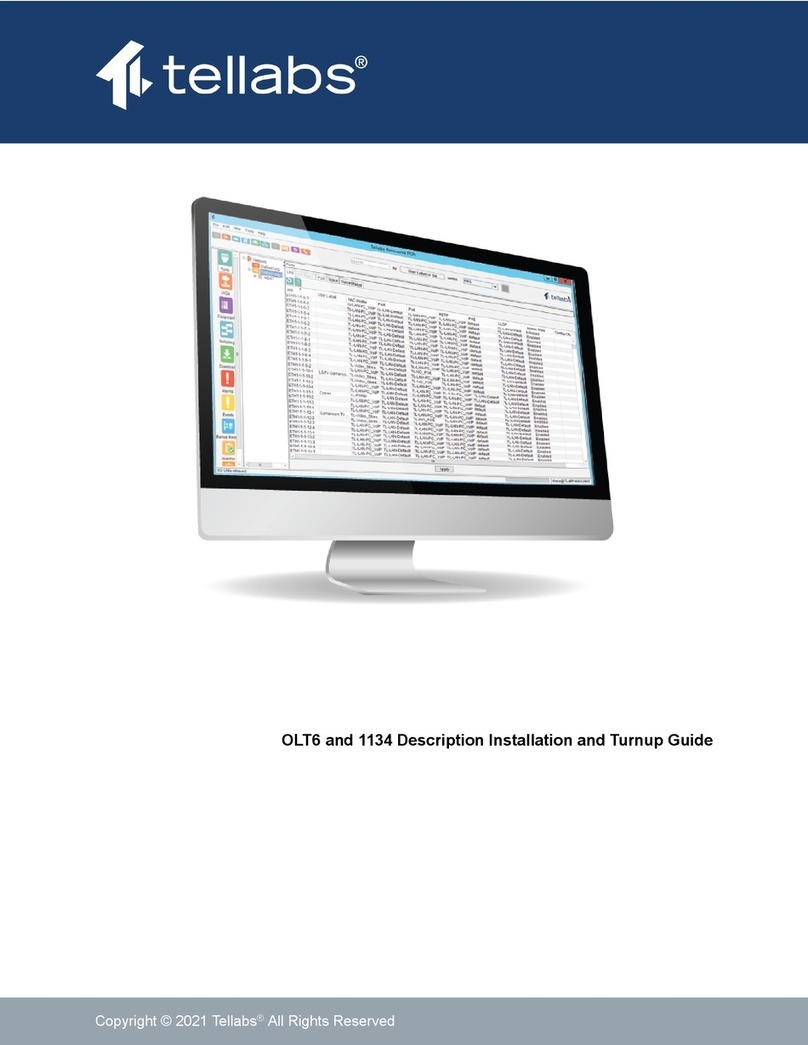 Tellabs FlexSym OLT6 Bedienungsanleitung