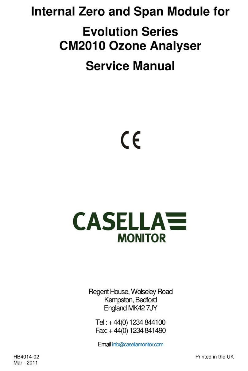 Casella Evolution CM2010 Bedienungsanleitung