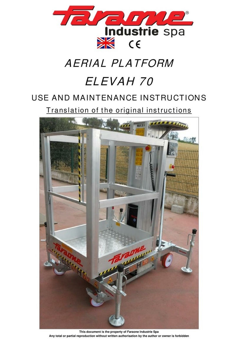 Faraone ELEVAH 70 Betriebsanleitung