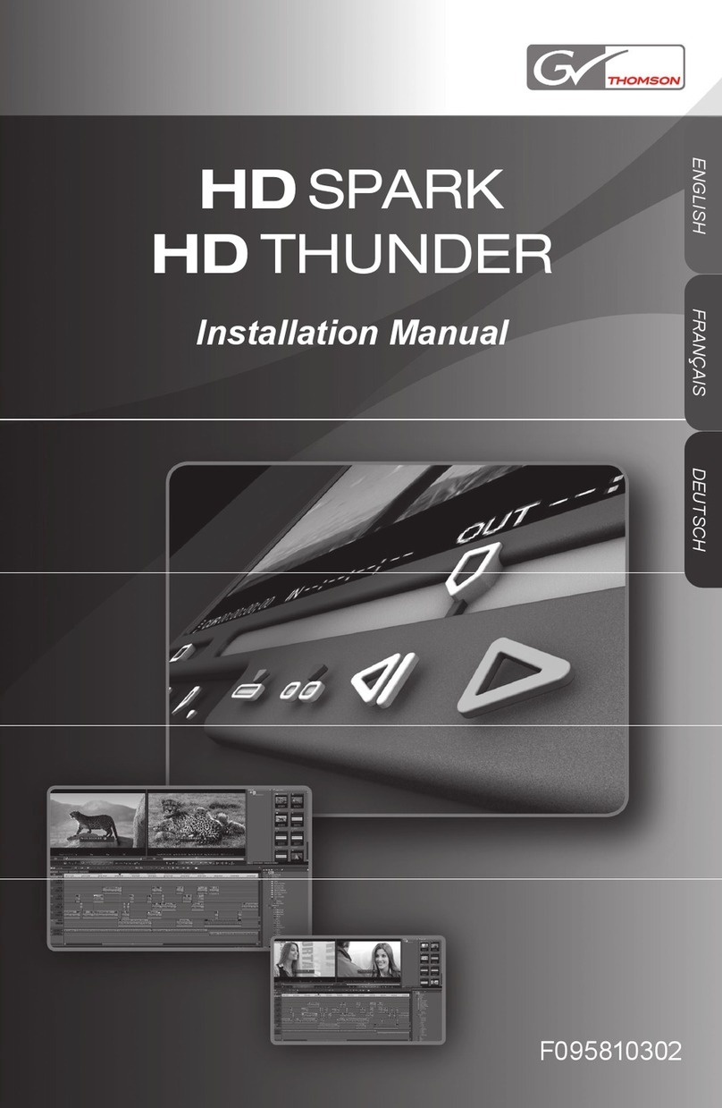 GRASS VALLEY Thomson HD Spark Bedienungsanleitung
