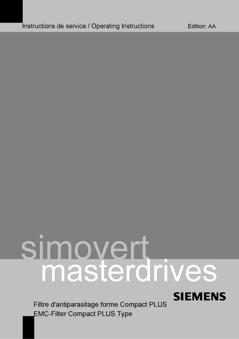 Siemens simovert EMC-Filter Compact PLUS Bedienungsanleitung