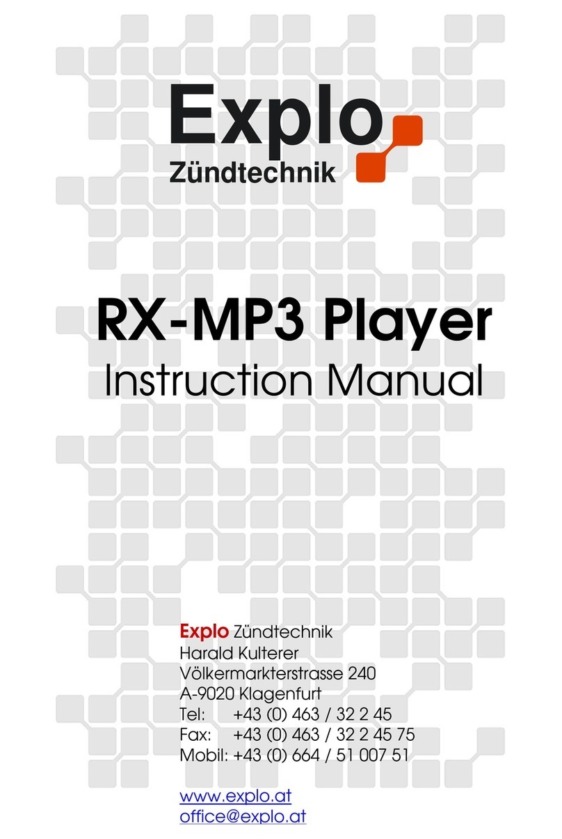 Explo RX-MP3 Bedienungsanleitung