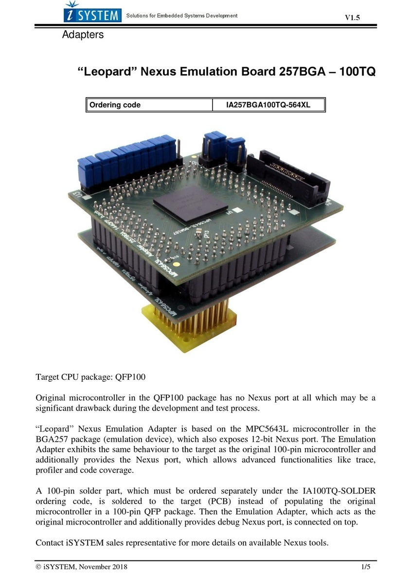iSystem Leopard Bedienungsanleitung