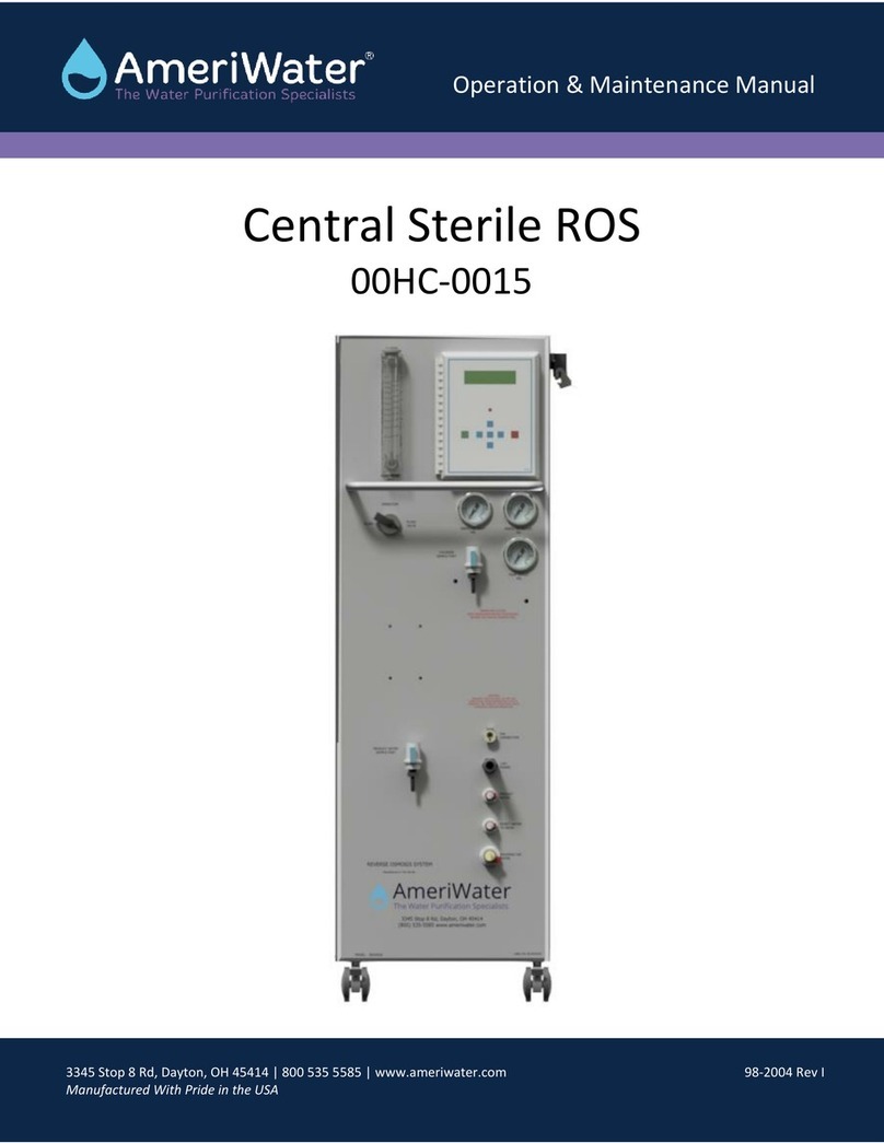 AmeriWater Central Sterile ROS Handbuch