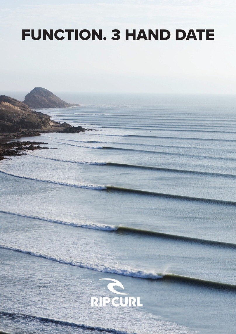 Rip curl FUNCTION. 3 HAND, SECONDS SUBDIAL Bedienungsanleitung Rip curl FUNCTION. 3 HAND, SECONDS SUBDIAL Bedienungsanleitung
