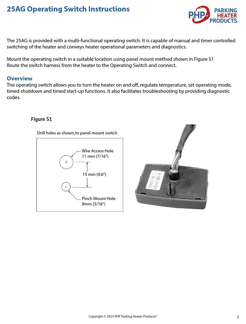 PHP 25AG Bedienungsanleitung