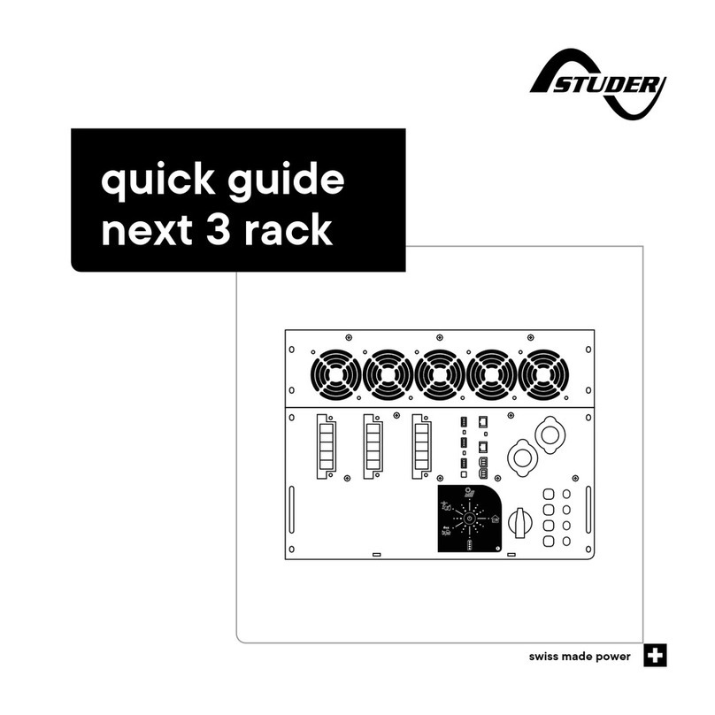 Studer next 3 rack Bedienungsanleitung
