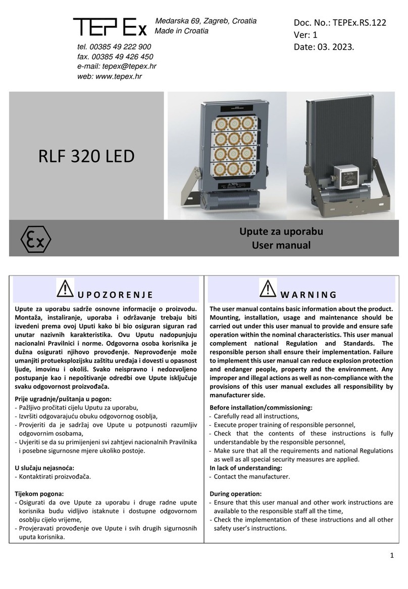 Tepex RLF 320 Bedienungsanleitung