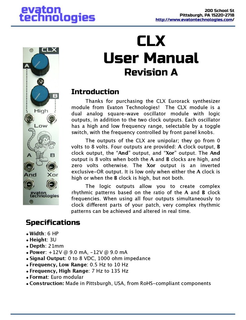 evaton technologies CLX Bedienungsanleitung