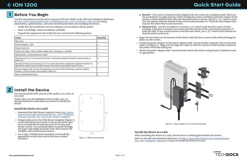 PaloAlto Networks TECHDOCS ION 1200 Bedienungsanleitung PaloAlto Networks TECHDOCS ION 1200 Bedienungsanleitung