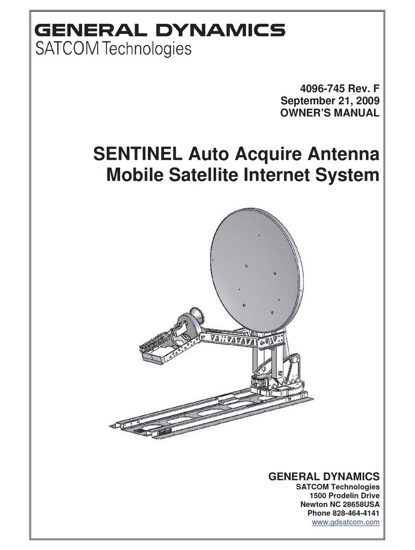 Satcom GENERAL DYNAMICS SENTINEL Bedienungsanleitung
