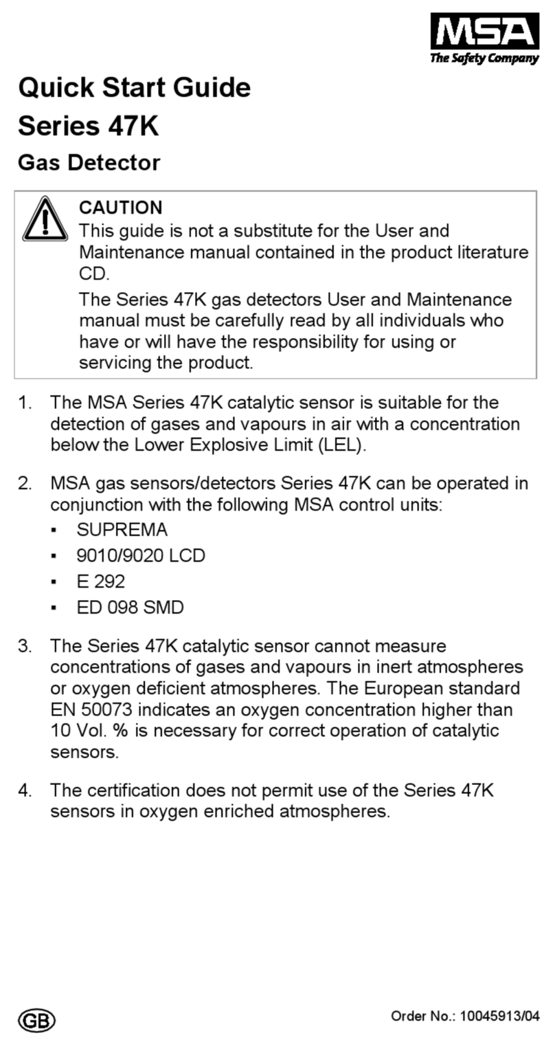 MSA 47K Series Bedienungsanleitung