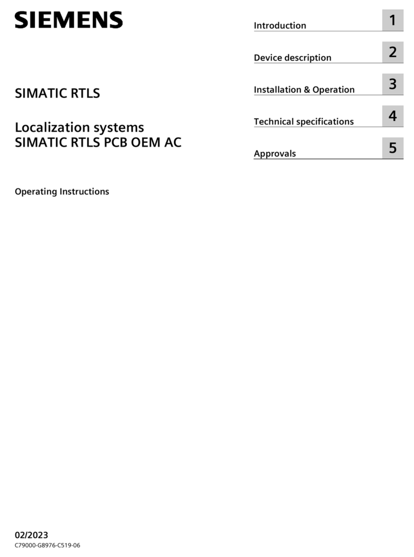 Siemens SIMATIC RTLS Bedienungsanleitung