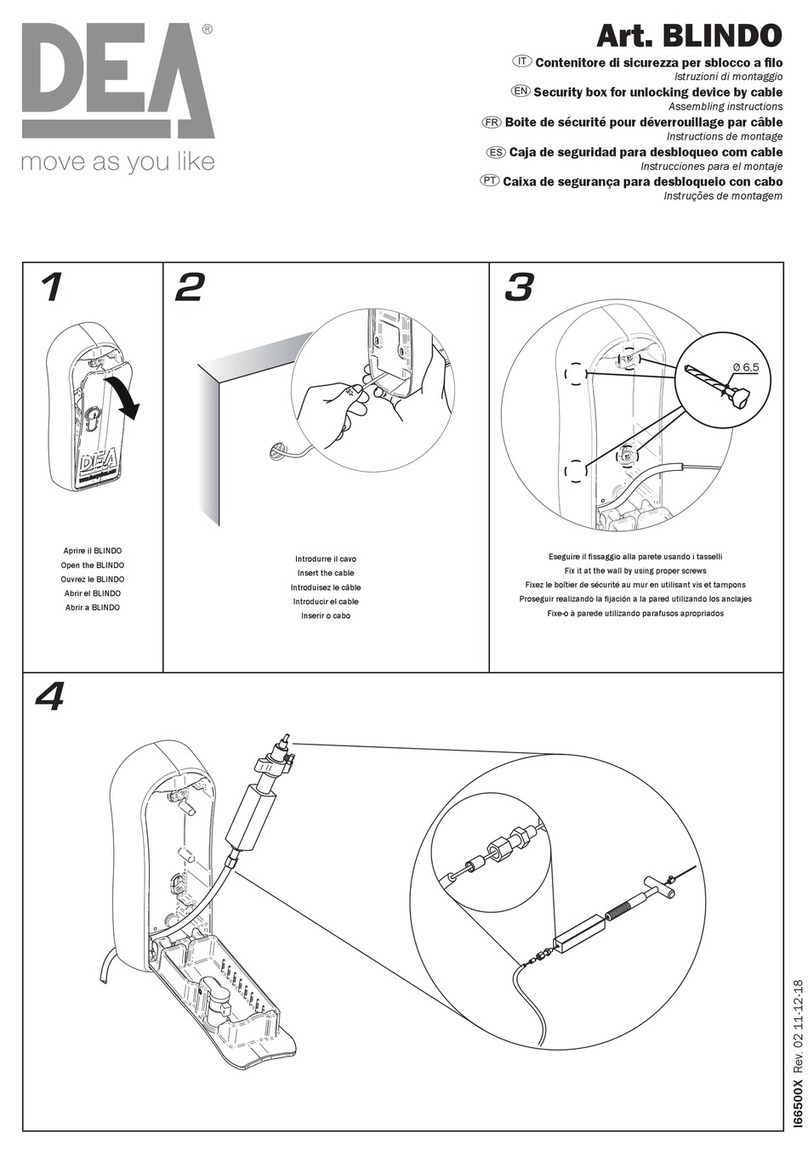 Dea BLINDO Installationsanleitung