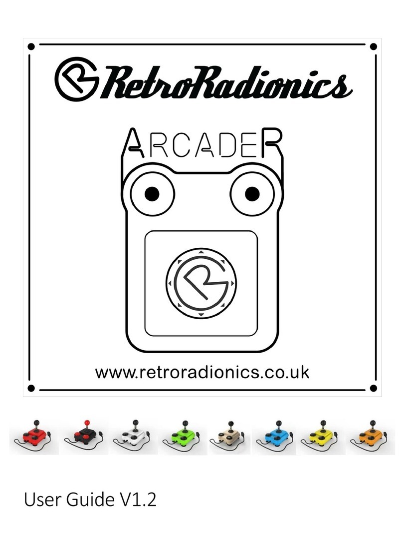 RetroRadionics ArcadeR Bedienungsanleitung