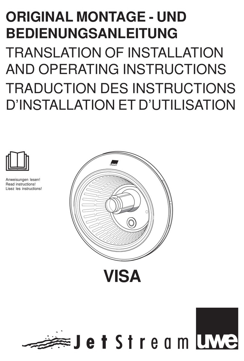 UWE JetStream VISA Bedienungsanleitung