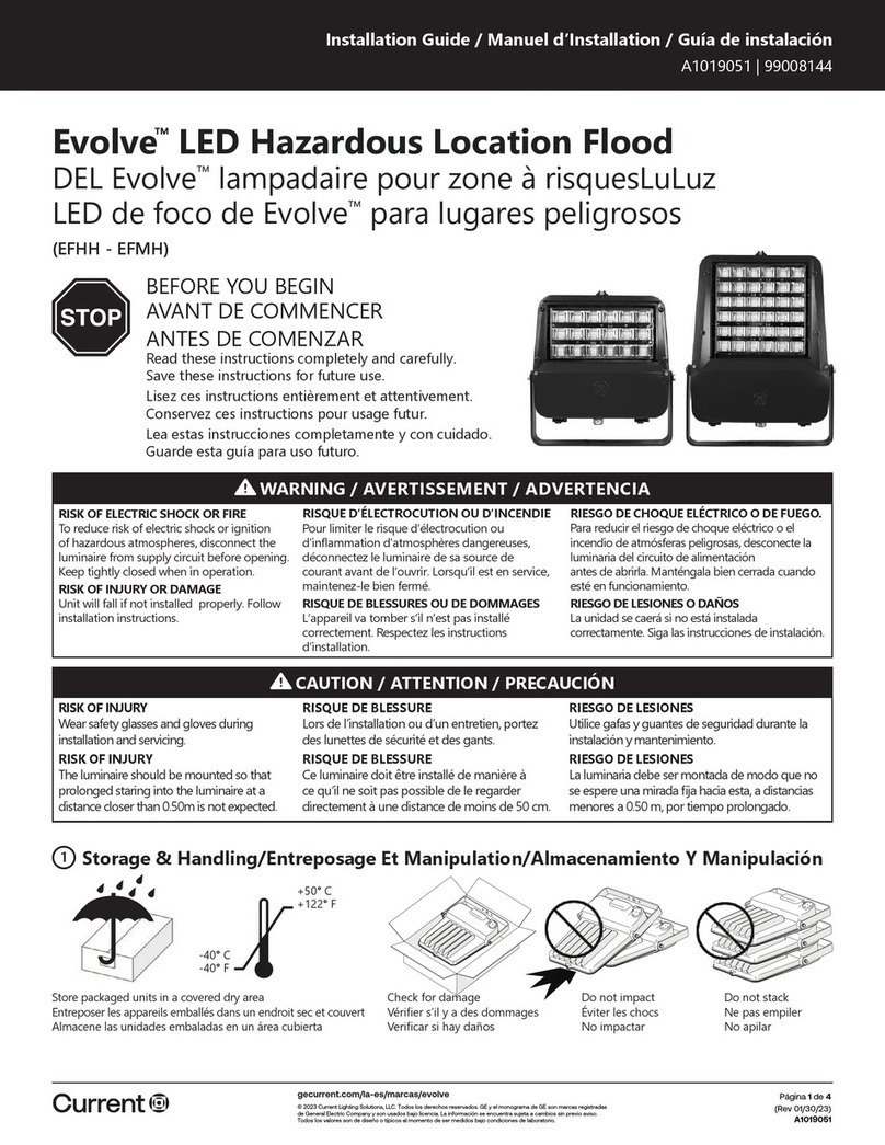 Current Evolve EFHH Series Bedienungsanleitung