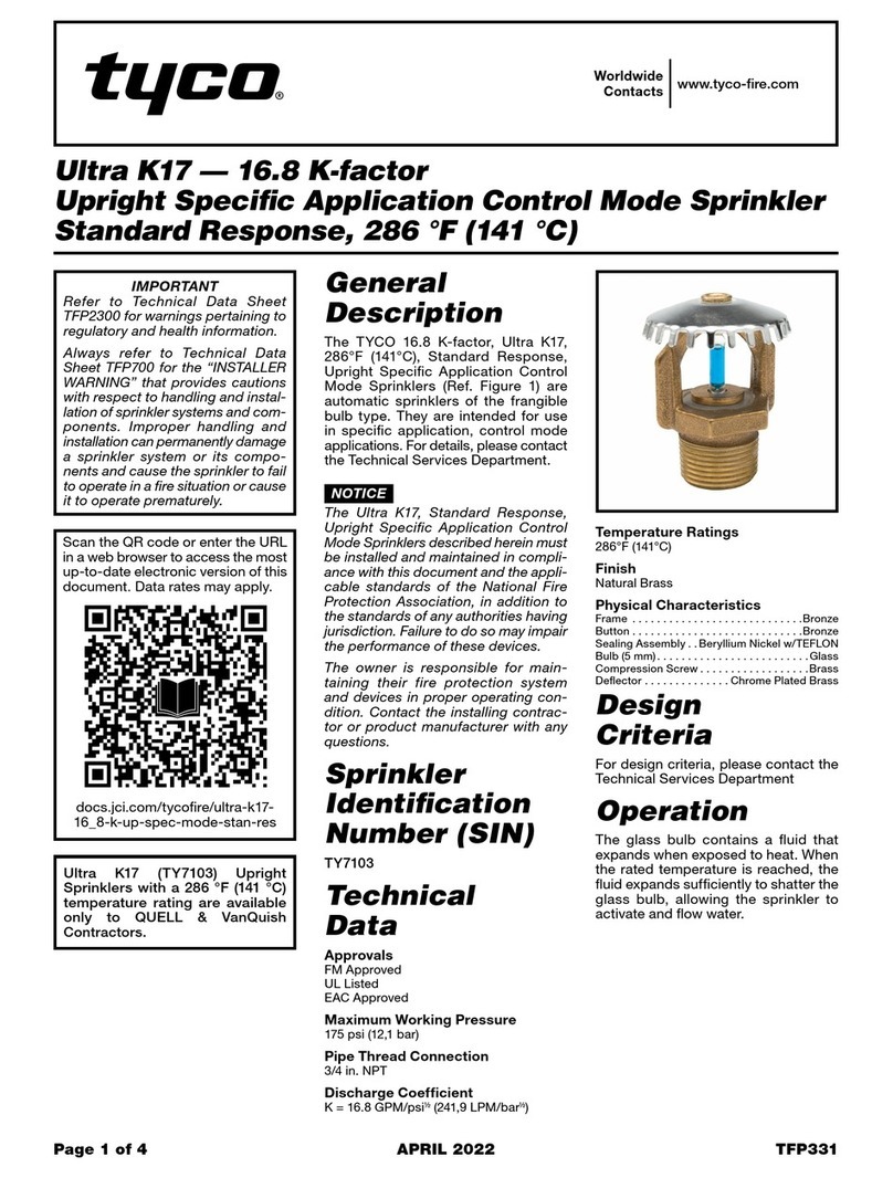Tyco 16.8 K-factor Bedienungsanleitung