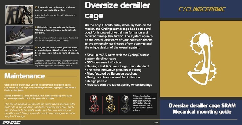 CYCLINGCERAMIC SRAM Bedienungsanleitung