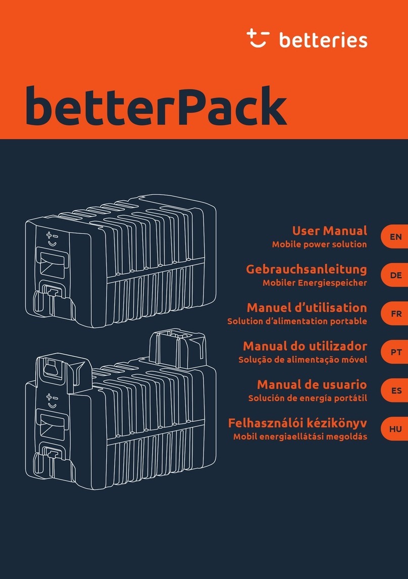 betteries betterPack Bedienungsanleitung