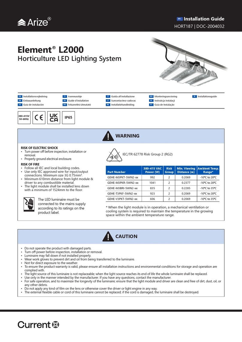 Arize Element L2000 Bedienungsanleitung