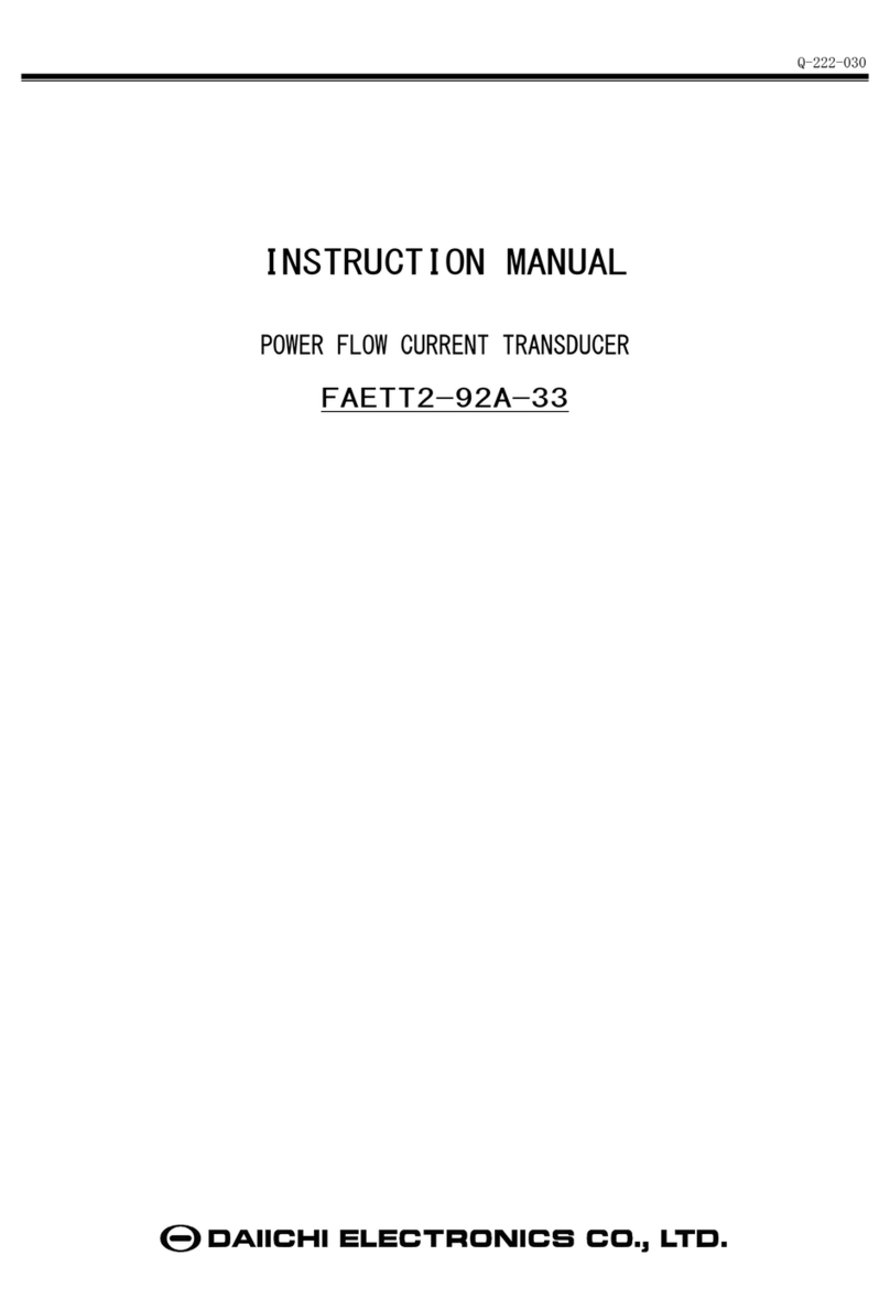 Daiichi Electronics FAETT2-92A-33 Bedienungsanleitung