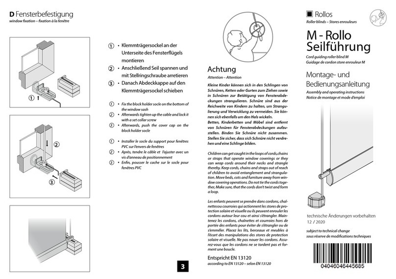 Rollos M Bedienungsanleitung