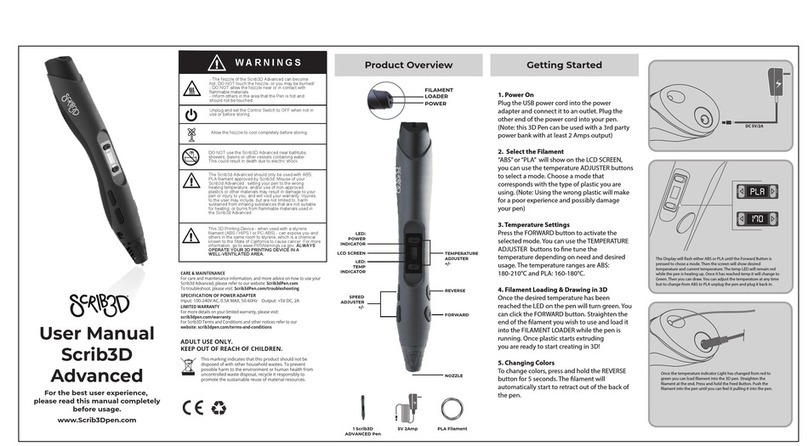 Scrib3D Advanced Bedienungsanleitung