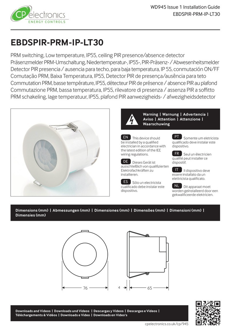 C.P. Electronics EBDSPIR-PRM-IP-LT30 Bedienungsanleitung