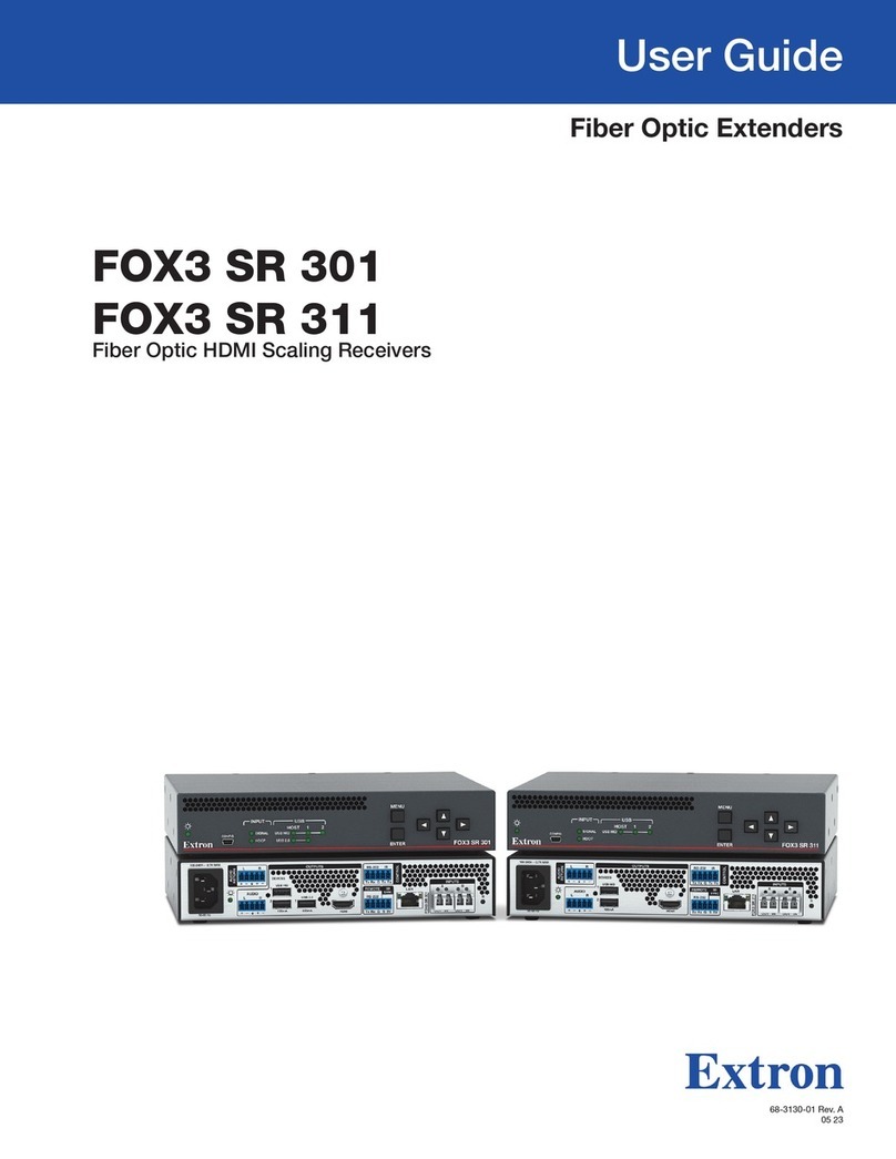 Extron electronics FOX3 SR 301 Bedienungsanleitung