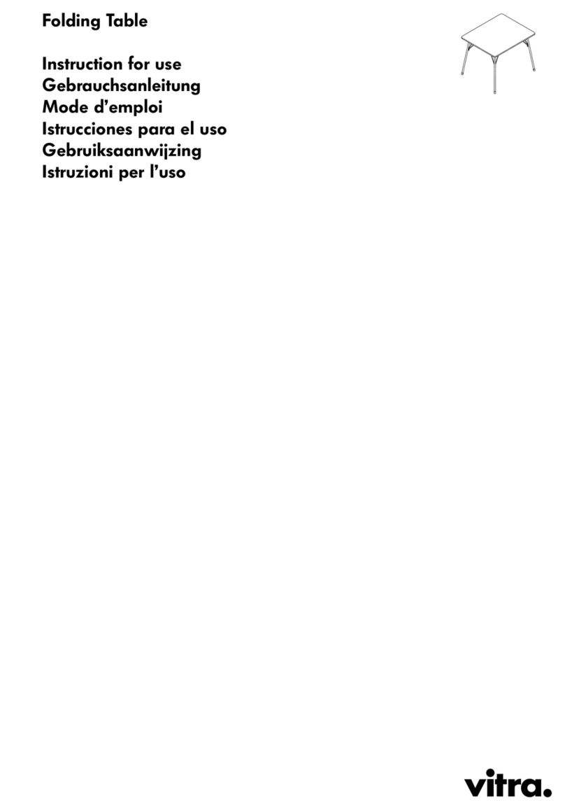 VITRA Folding Table Bedienungsanleitung