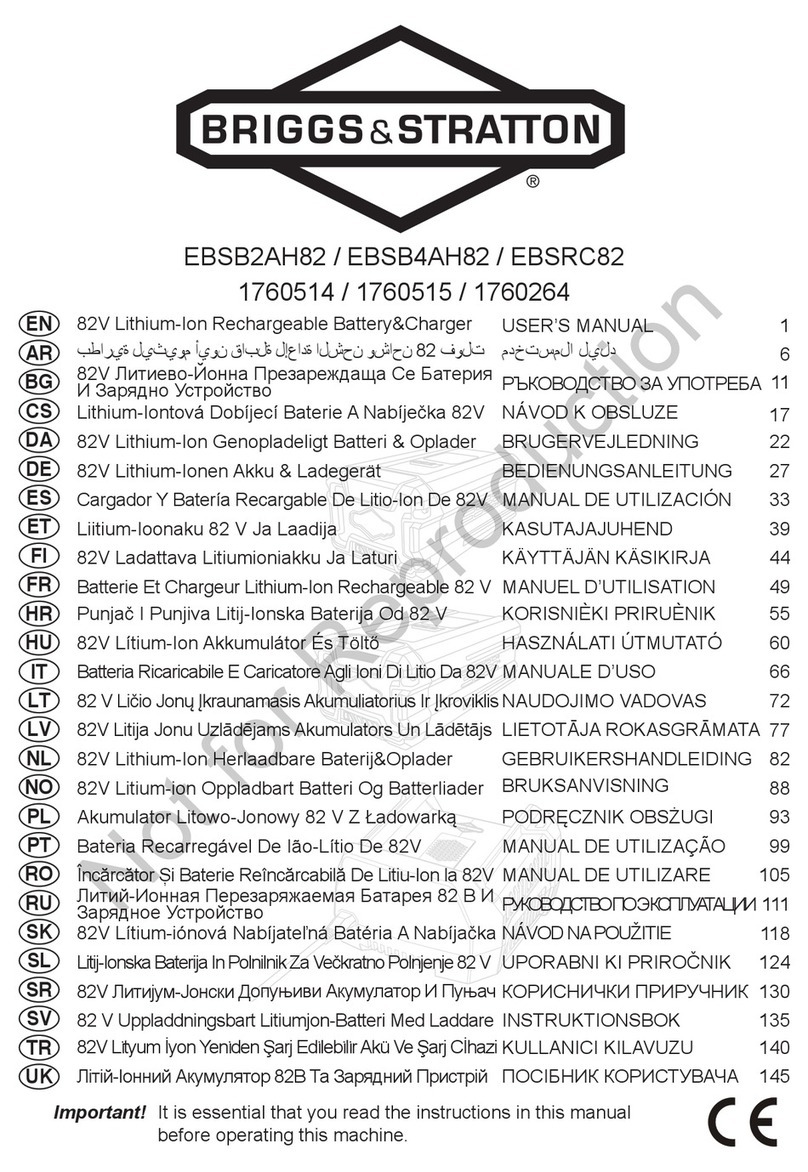 Briggs & Stratton EBSB4AH82 Bedienungsanleitung