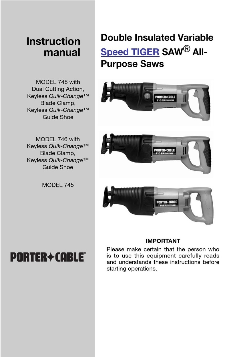 Porter-Cable 748 Bedienungsanleitung