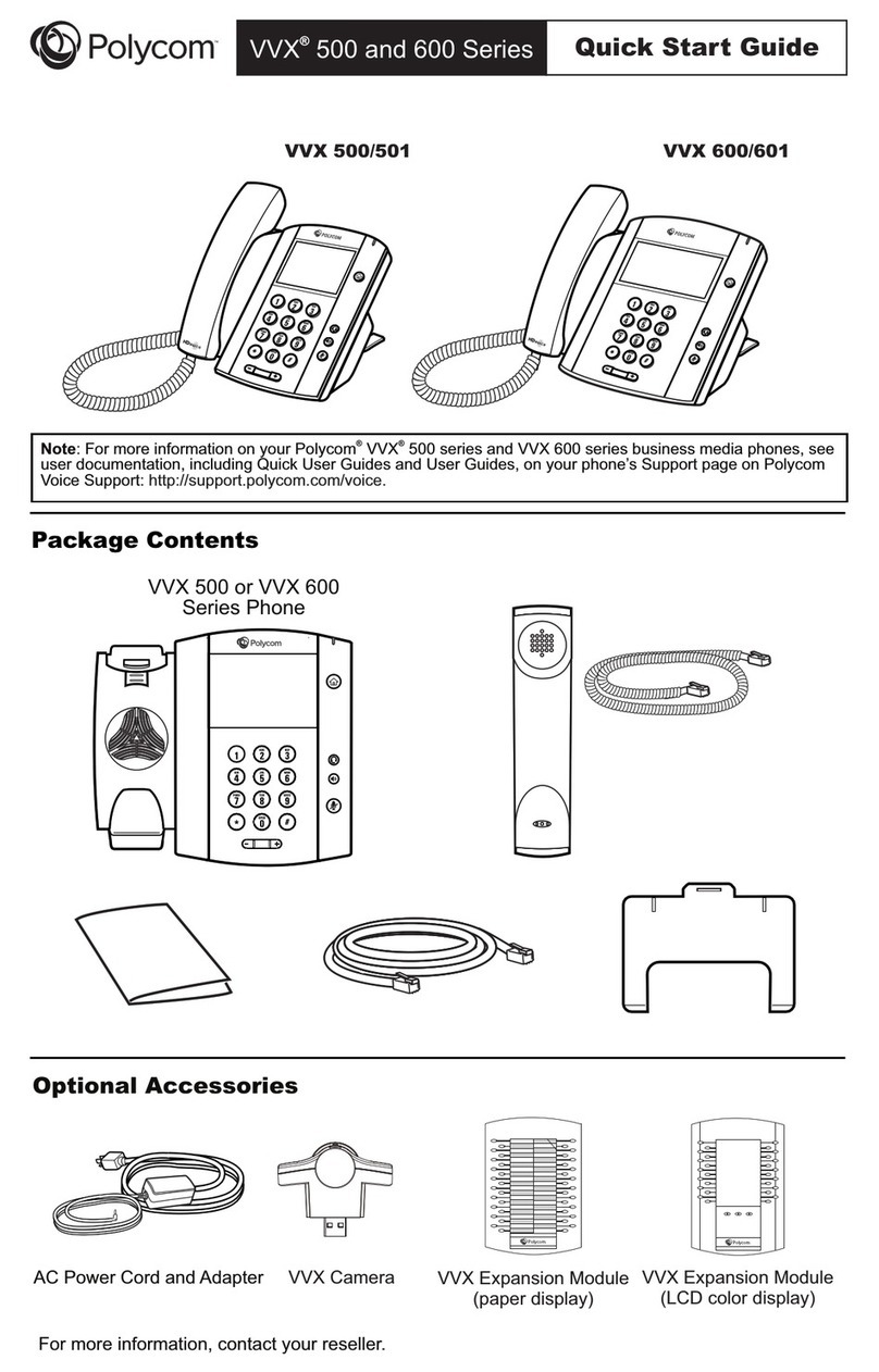 Polycom VVX 500 series Bedienungsanleitung