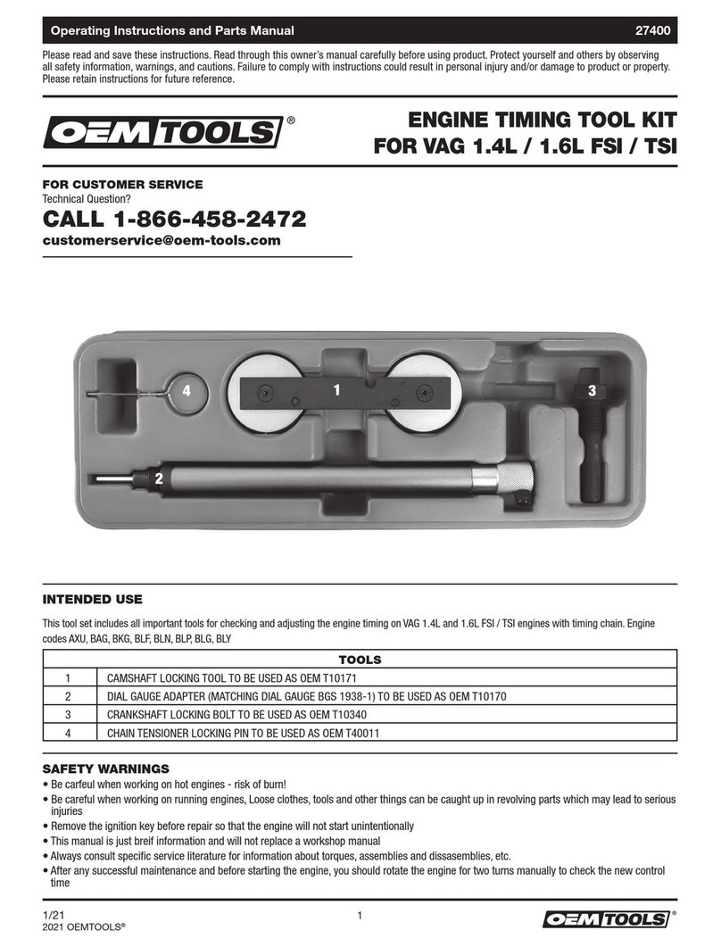 OEM Tools 27400 Service-Handbuch OEM Tools 27400 Service-Handbuch
