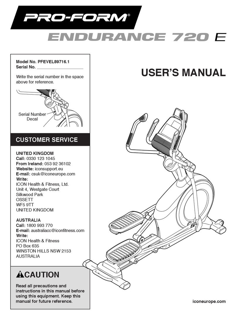 Pro-Form PFEVEL89716.1 Bedienungsanleitung Pro-Form PFEVEL89716.1 Bedienungsanleitung