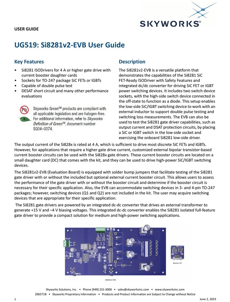 Skyworks Si8281v2-EVB Bedienungsanleitung