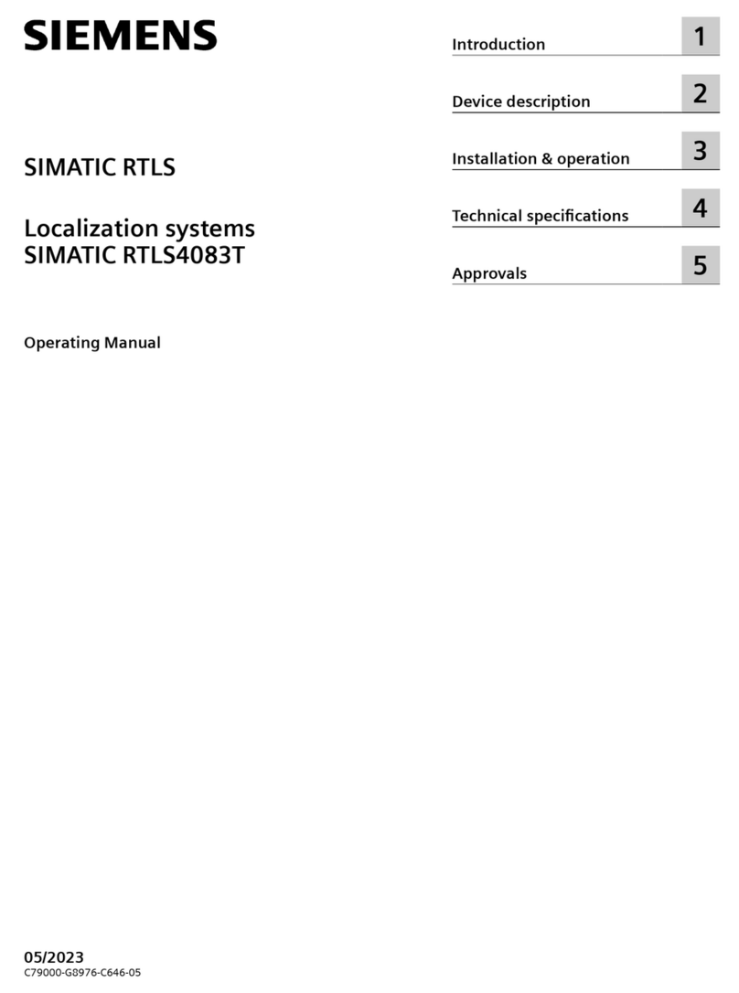 Siemens SIMATIC RTLS4083T Bedienungsanleitung