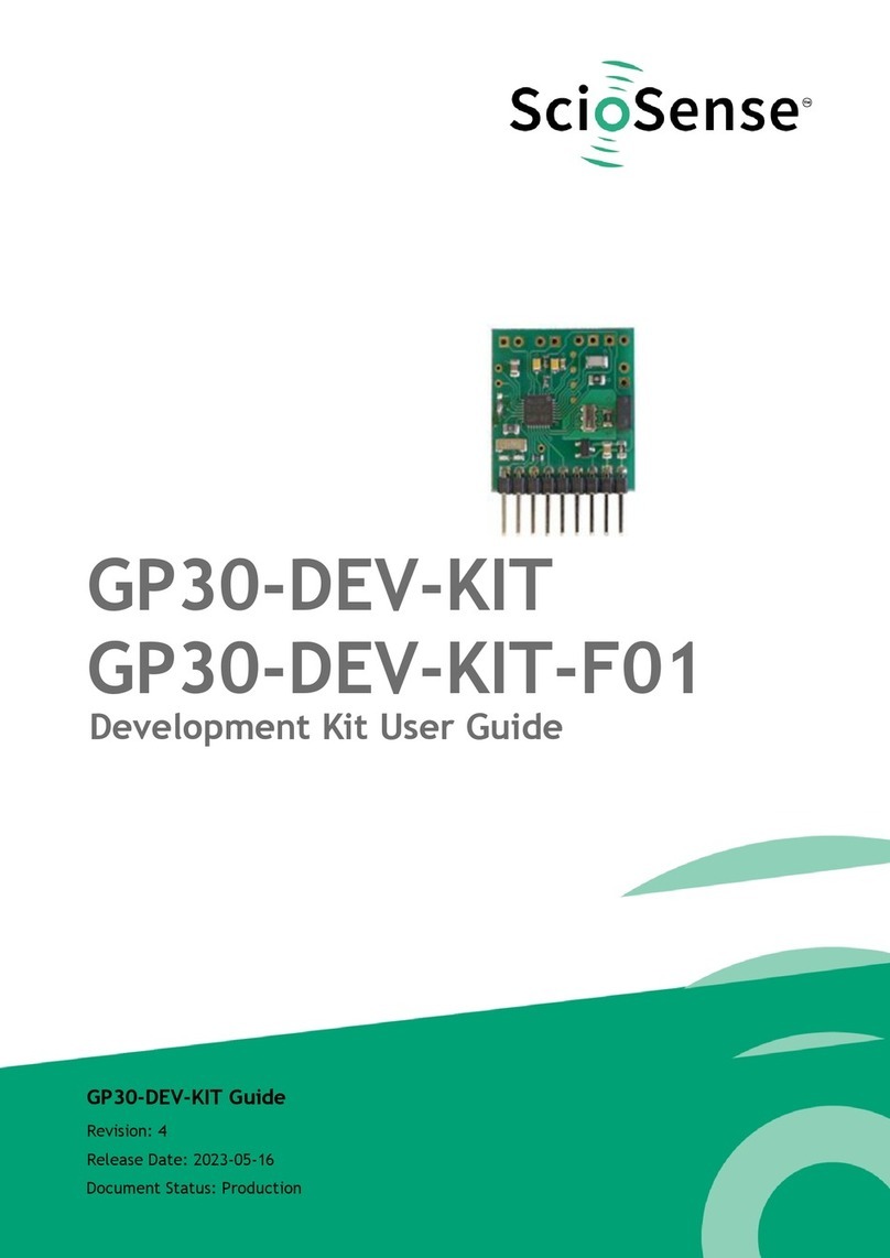 ScioSense GP30-DEV-KIT Bedienungsanleitung ScioSense GP30-DEV-KIT Bedienungsanleitung