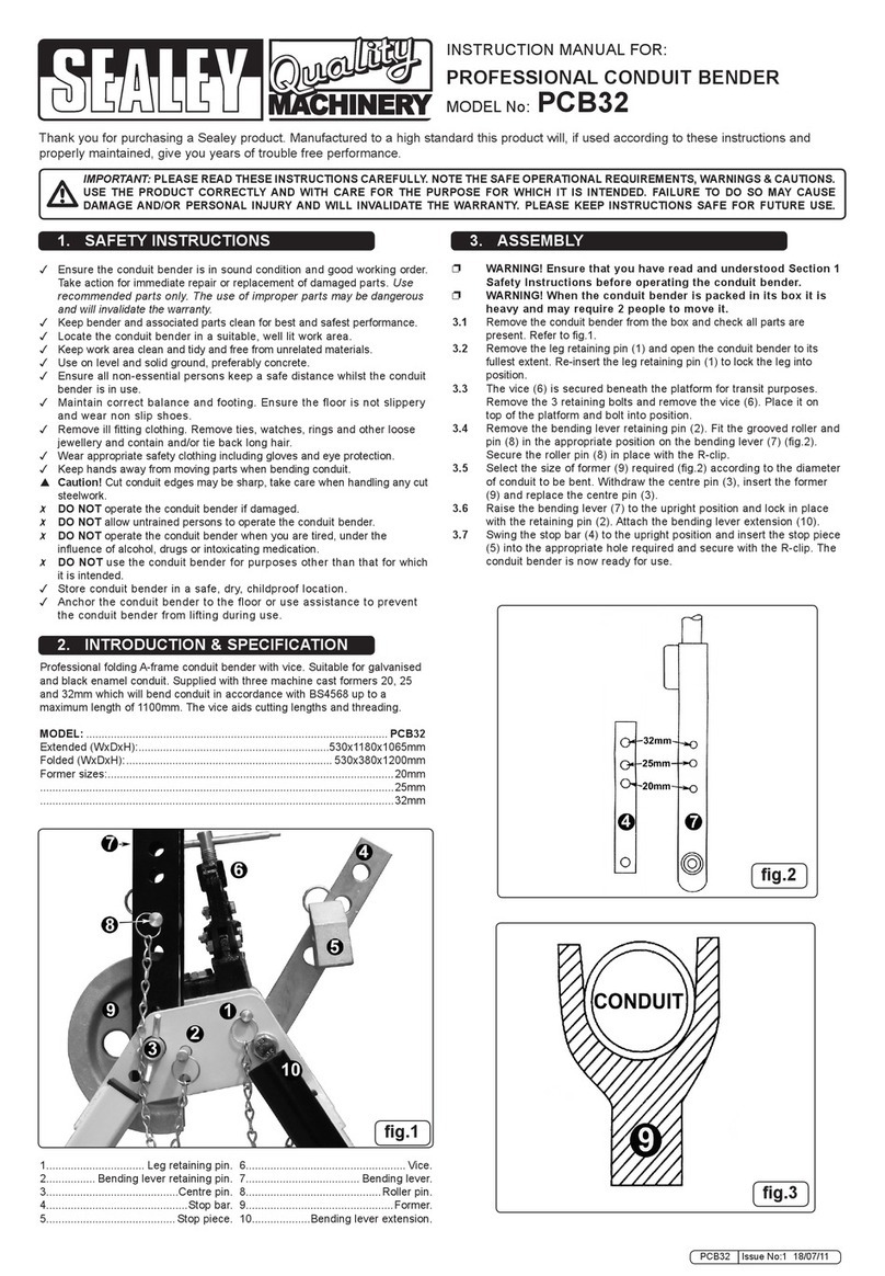 Sealey PCB32 Bedienungsanleitung
