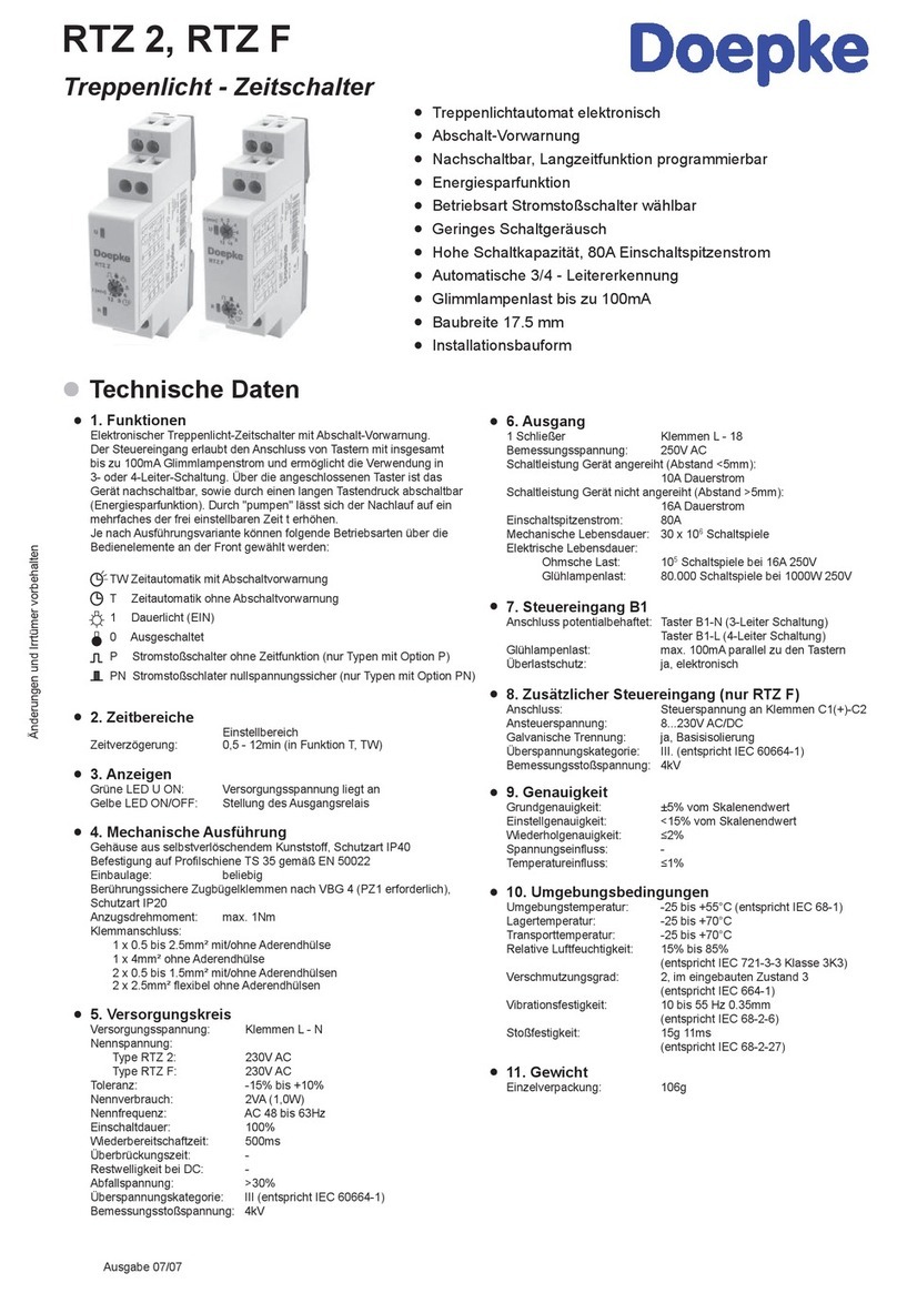 Doepke RTZ 2 Bedienungsanleitung