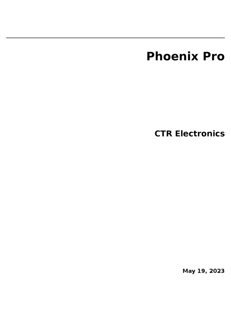 CTR Electronics Phoenix Pro Bedienungsanleitung