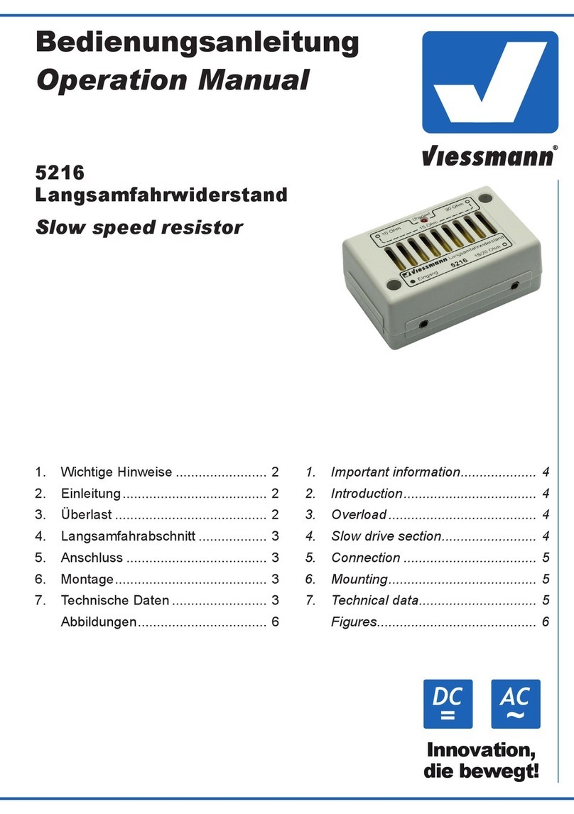 Viessmann 5216 Bedienungsanleitung