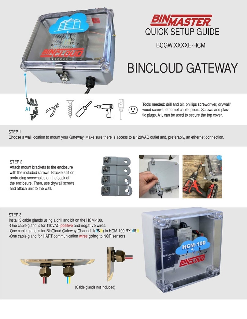 Bin Master BINCLOUD Bedienungsanleitung Bin Master BINCLOUD Bedienungsanleitung