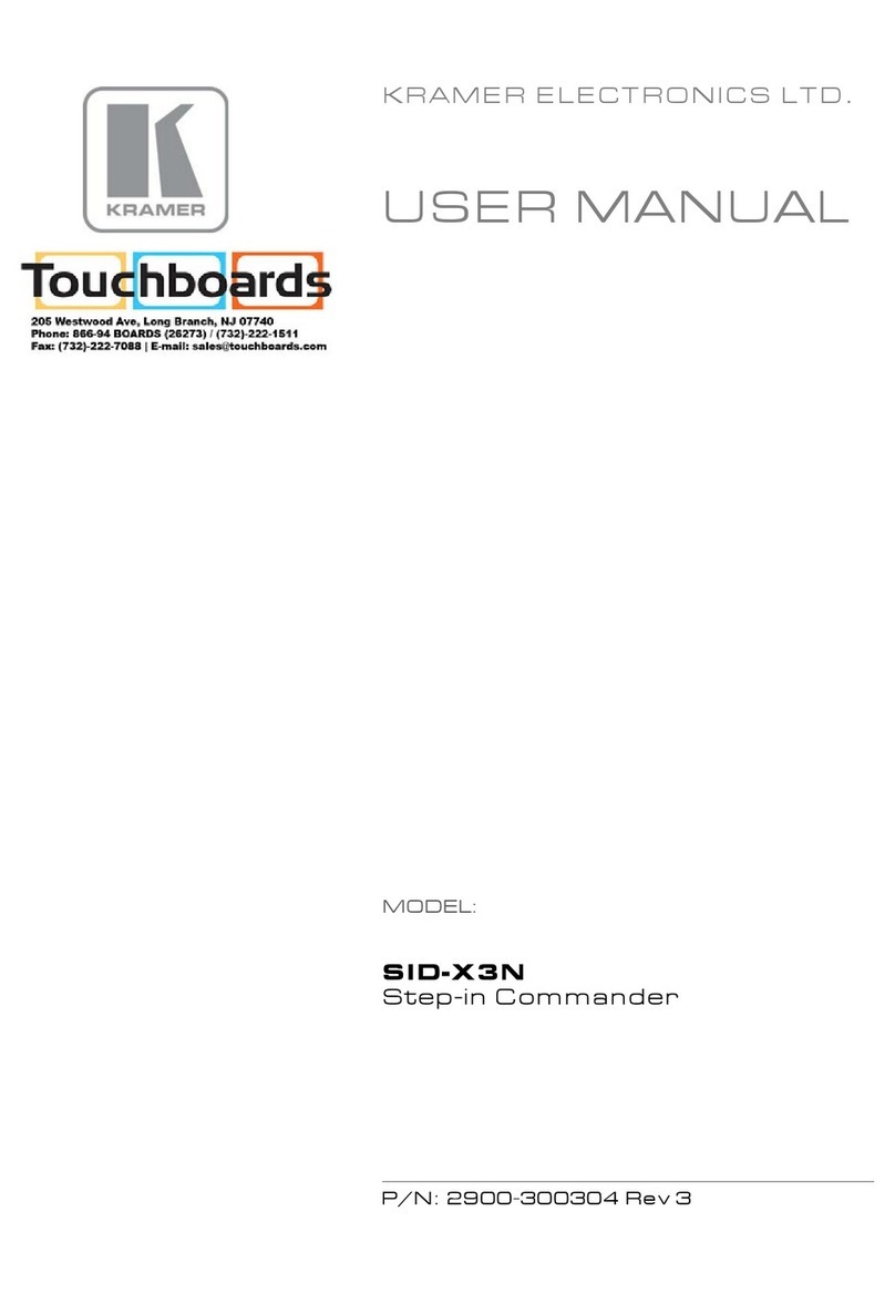 Kramer SID-X3N Bedienungsanleitung