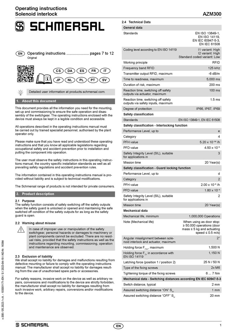 schmersal AZM300 Bedienungsanleitung