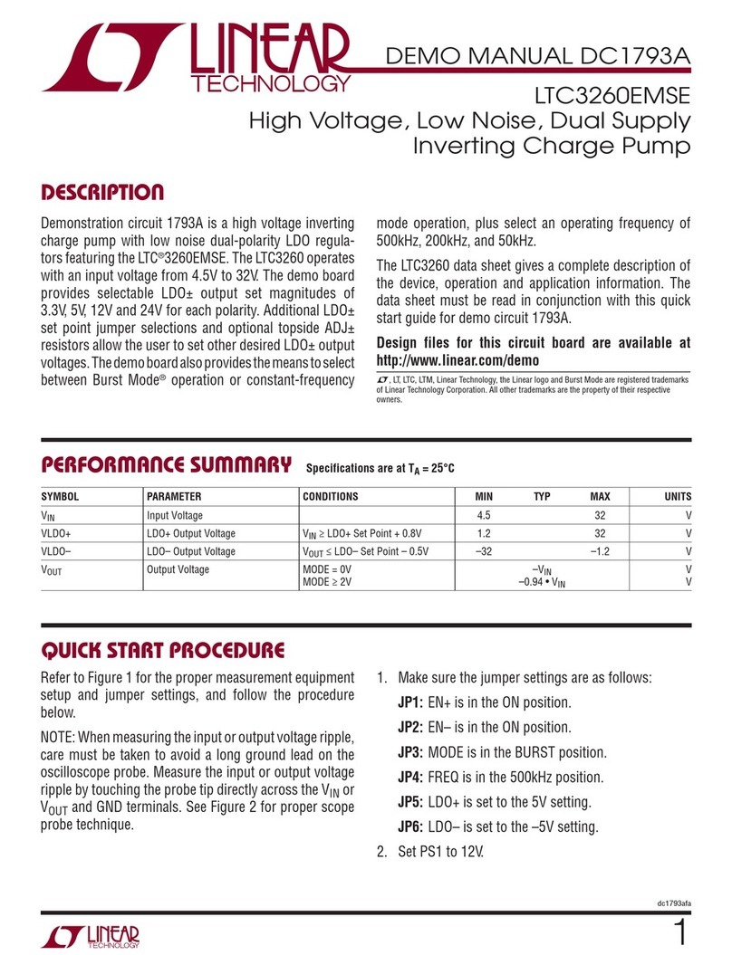 Linear Technology DC1793A Kurzanleitung zur Einrichtung Linear Technology DC1793A Kurzanleitung zur Einrichtung