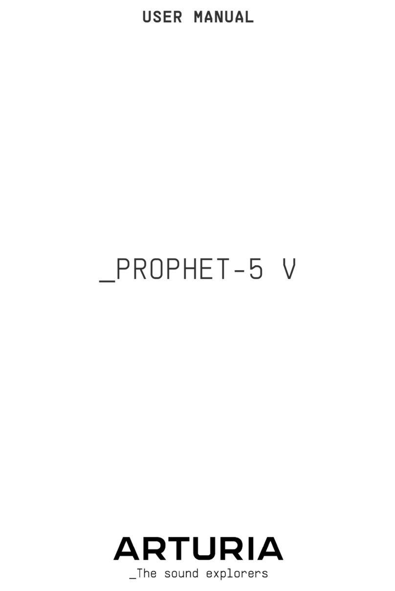 Arturia PROPHET-5 V Bedienungsanleitung