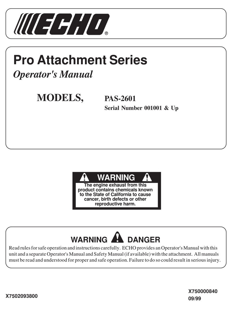 Echo Pro Attachment Series Bedienungsanleitung