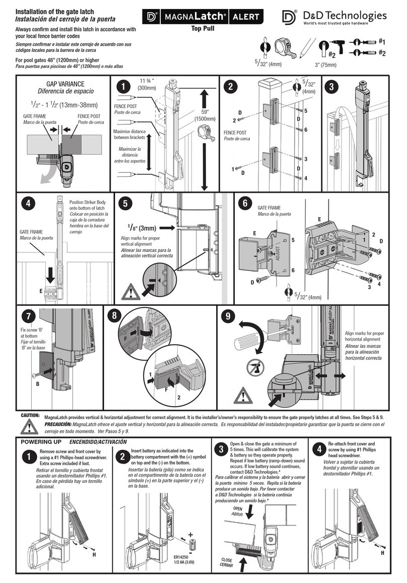 D&D Technologies MagnaLatch ALERT Bedienungsanleitung